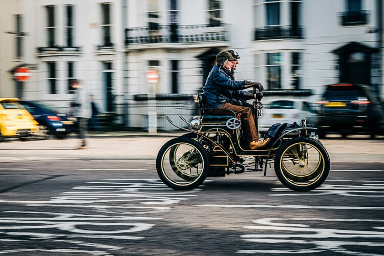Motion and Background Blur - London to Brighton Veteran Car Run
