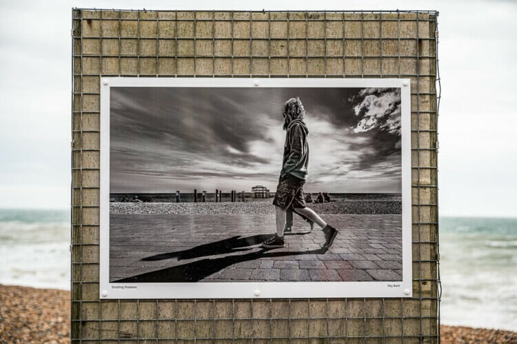 Strolling Shadows - On Display - Brighton Beach Seafront Exhibition 2020-21 - Our City - Brighton and Hove Camera Club