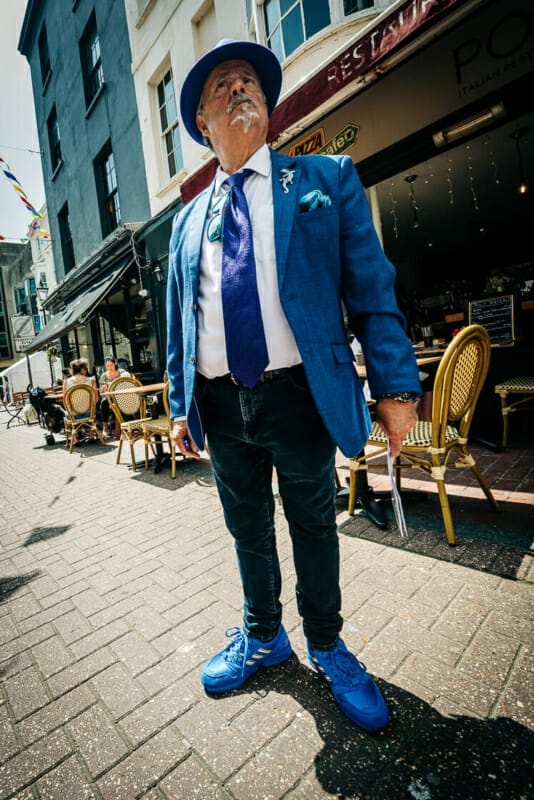 The Man in Blue The Man in Blue - Summer 2021 - Brighton Street Photography