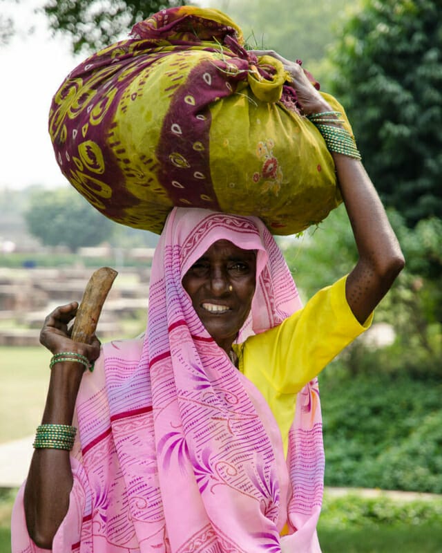 Head Carrier Lady Head Carrier Lady - Varanasi - India - Street Photography Documentary