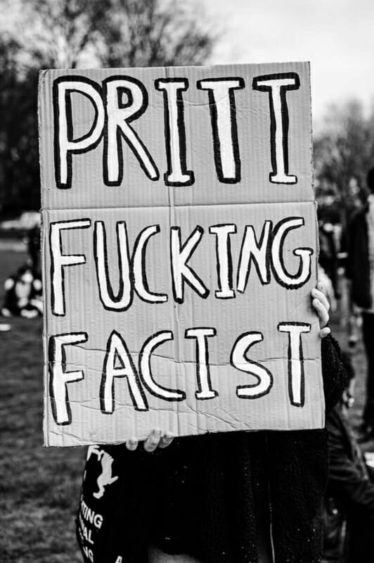 Priti Fascist Priti Fascist - Kill the Bill Brighton