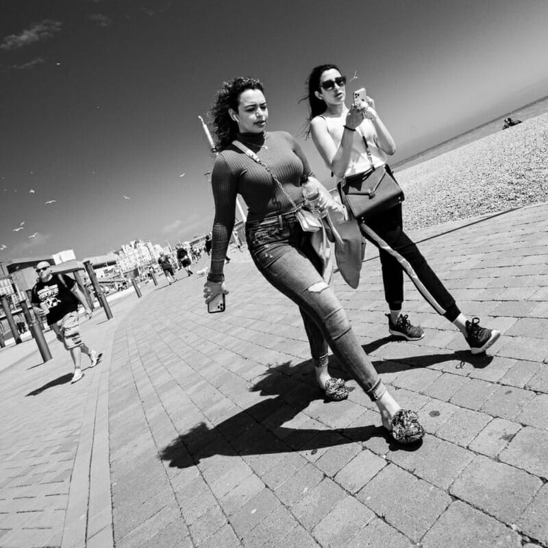 Text and Walk Text and Walk - Brighton Street Photography - Beach and Seafront 2020