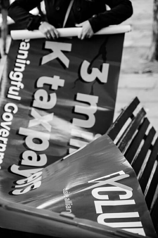 Wrapping it Up - ExcludedUK Wrapping it Up - ExcludedUK - Panto Parade London - Day of Action