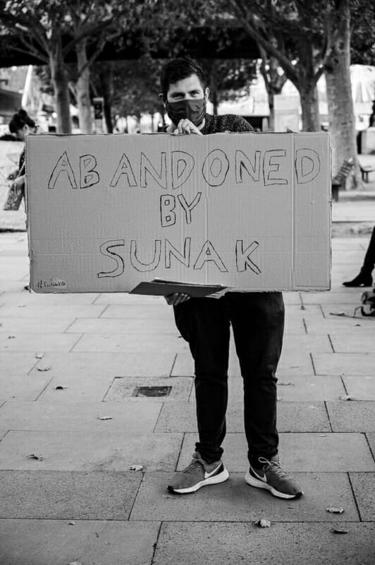 Abandoned by Sunak Abandoned by Sunak - Panto Parade London - Day of Action