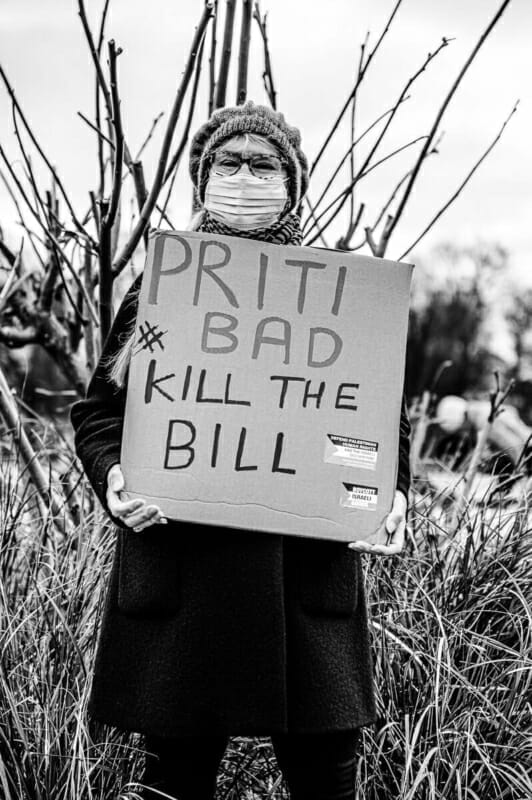Priti Bad Priti Bad - Kill the Bill Brighton