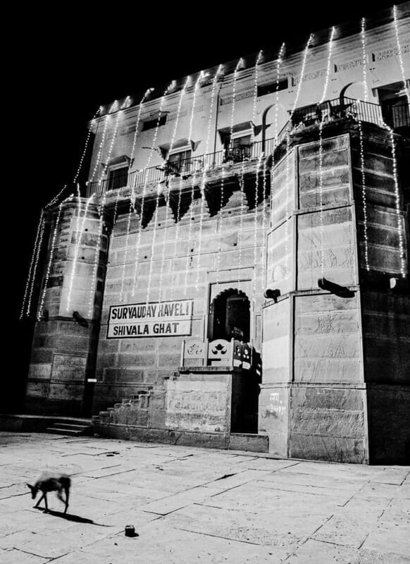 Shivala Ghat at Night Shivala Ghat at Night - Varanasi - India - Street Photography Documentary