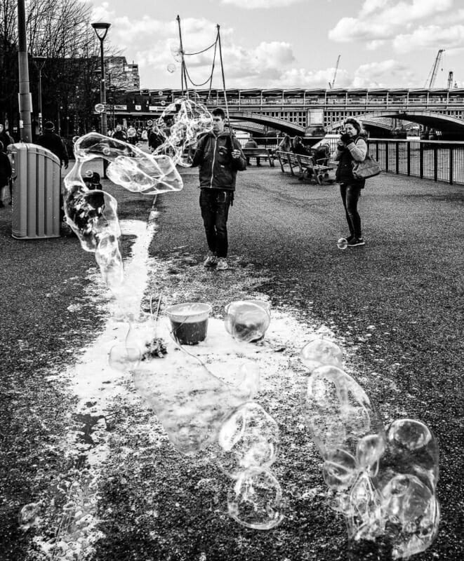 Southbank Bubble Guy Southbank Bubble Guy - London Street Photography