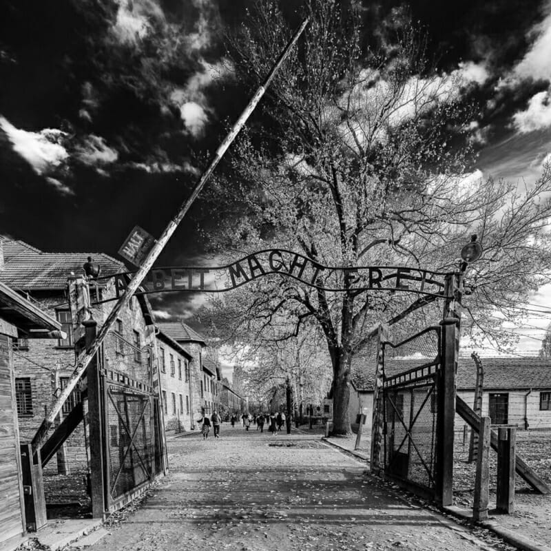 Arbeit Macht Frei - "Work Sets You Free" Arbeit Macht Frei - Auschwitz Concentration Camp - Entrance Gate