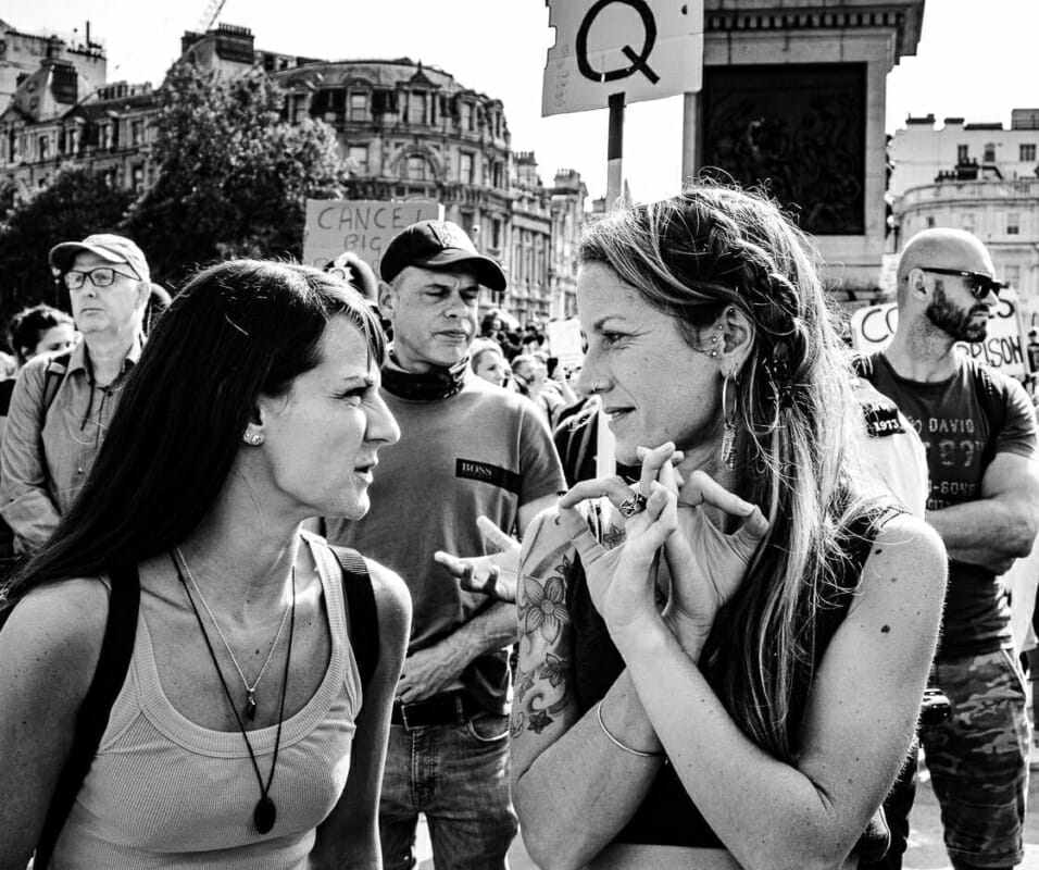 QAnon QAnon - Resist and Act For Freedom Rally London - Photo Documentary