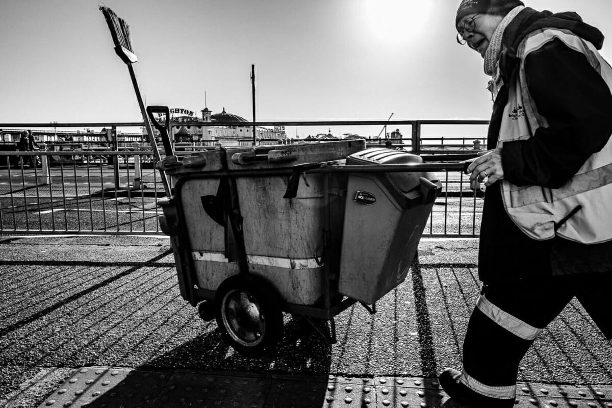 Litter Collector Litter Collector - Winter 2021/22 - Brighton Street Photography