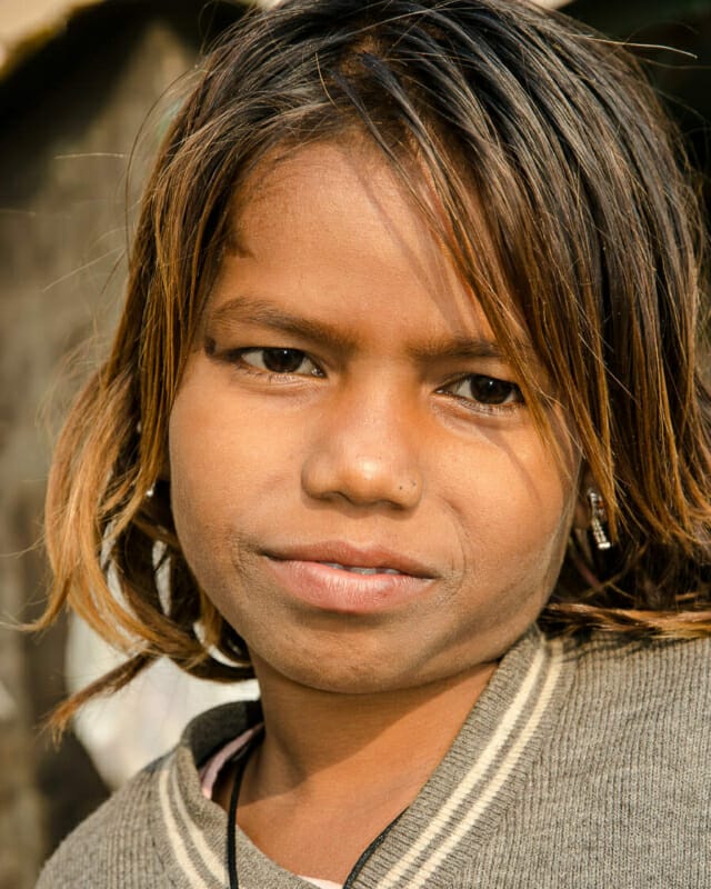 Girl - Street Portrait Girl - Street Portrait - Varanasi - India - Street Photography Documentary