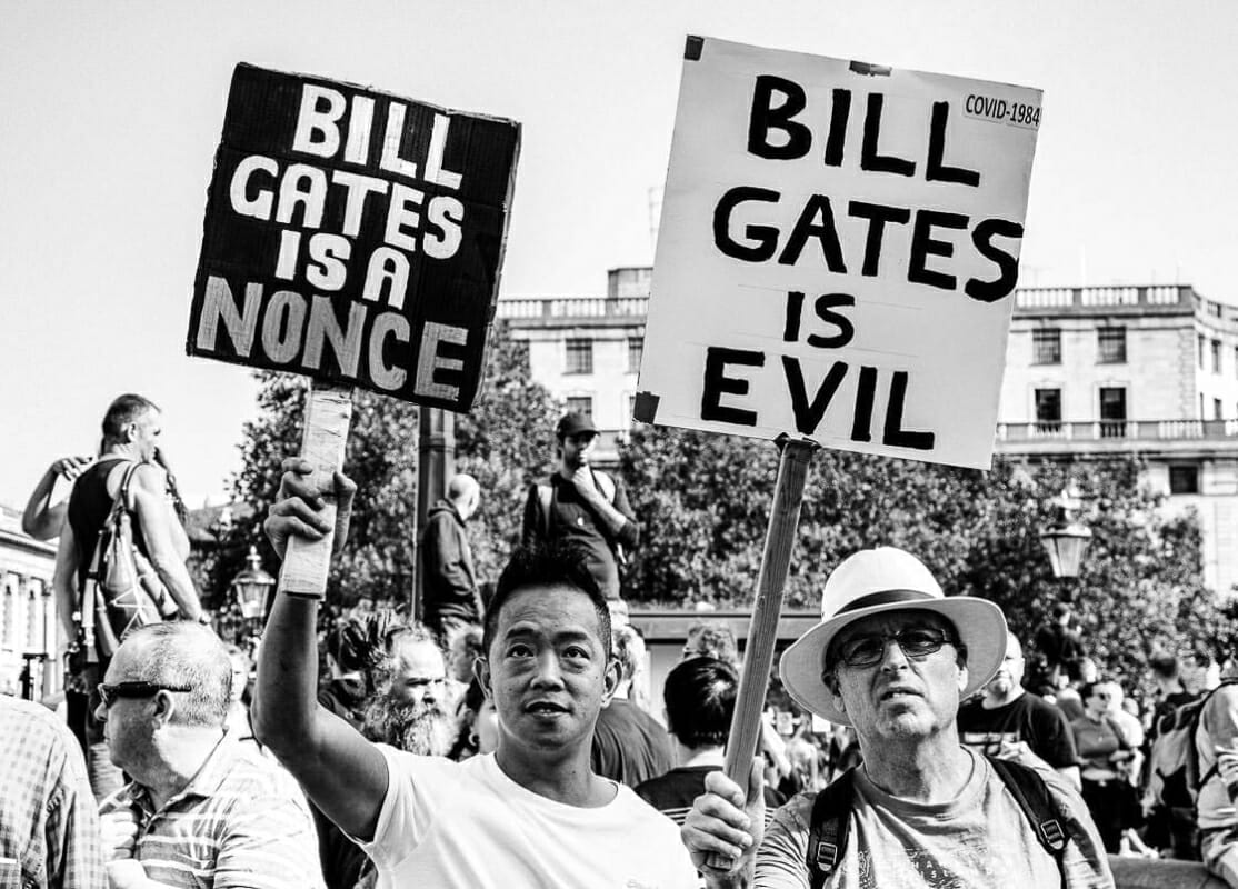 Bill Gates is Evil Bill Gates is Evil - Resist and Act For Freedom Rally London - Photo Documentary