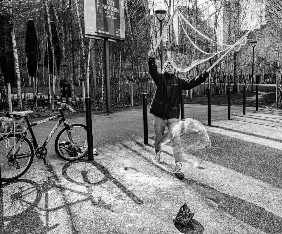 Bubble Guy Southbank Bubble Guy - London Street Photography