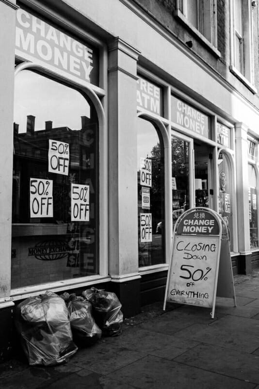 Small Business Rubbish Small Business Rubbish - Economic Collapse - London