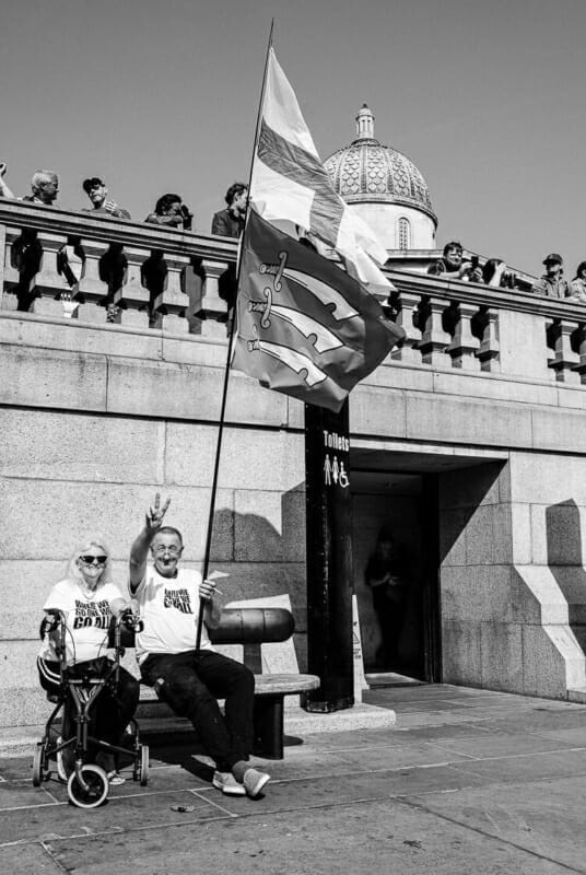 Flag Wavers Flag Wavers - Resist and Act For Freedom Rally London - Photo Documentary
