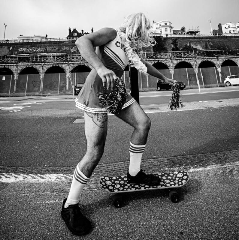 Skateboard Cheerleader Skateboard Cheerleader - Summer 2021 - Brighton Street Photography