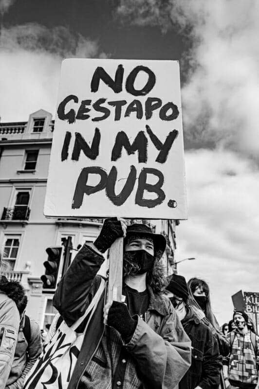 No Gestapo In My Pub No Gestapo In My Pub - Kill the Bill Brighton