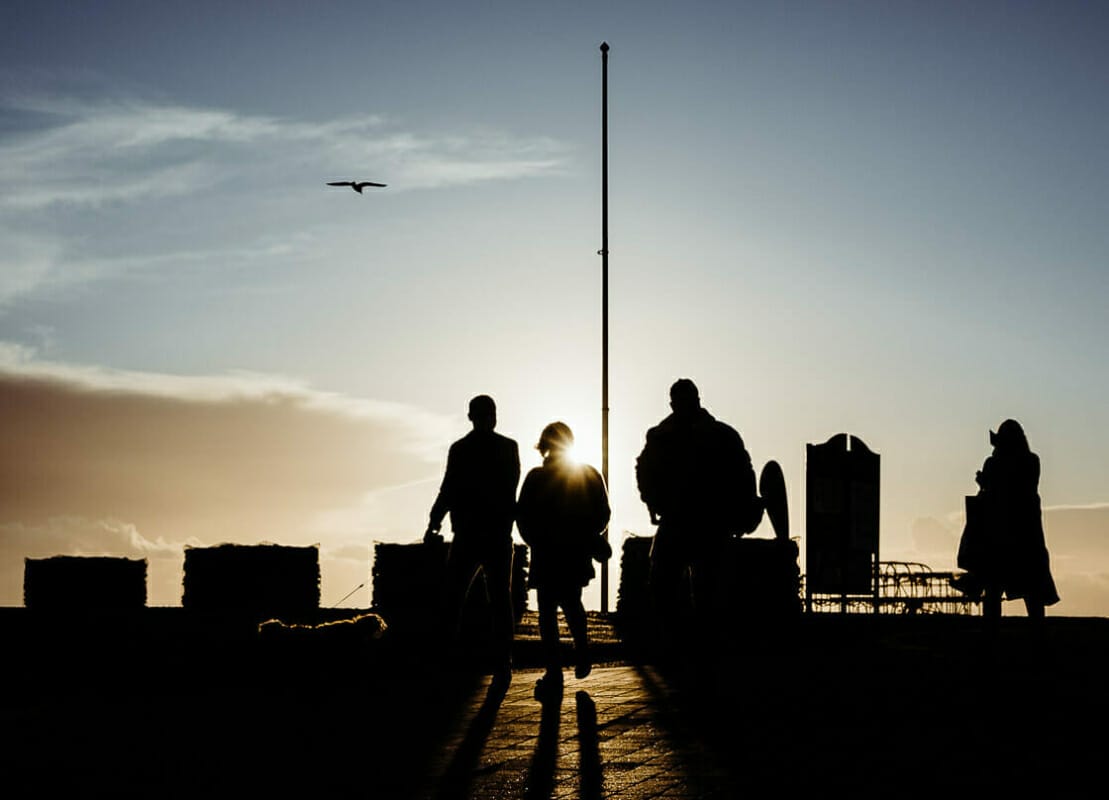 Sunset Stroll Sunset Stroll - Brighton Street Photography - Winter 2020