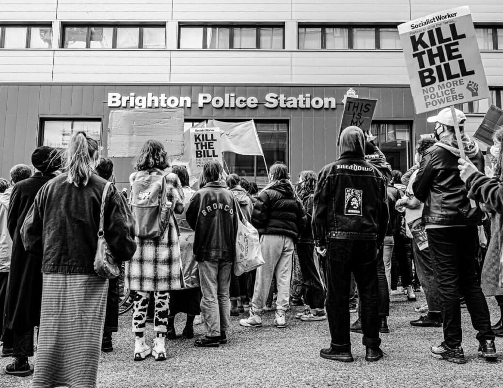 Brighton Police Station Protest Brighton Police Station Protest - Kill the Bill