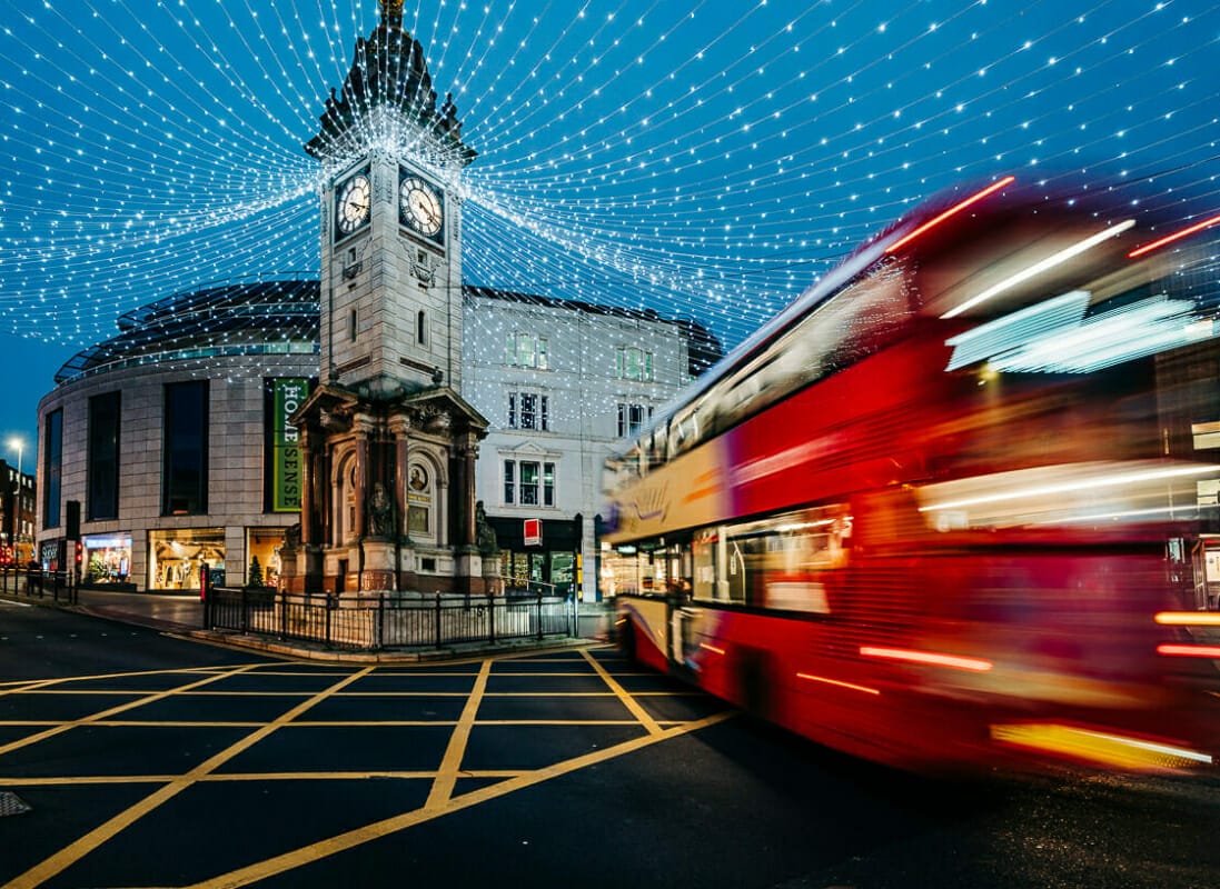 Clock Tower Christmas Lights Clock Tower Christmas Lights - Brighton Street Photography - Winter 2020