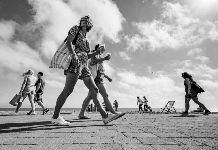 Don't Spill It! - Brighton Street Photography - Beach and Seafront 2020