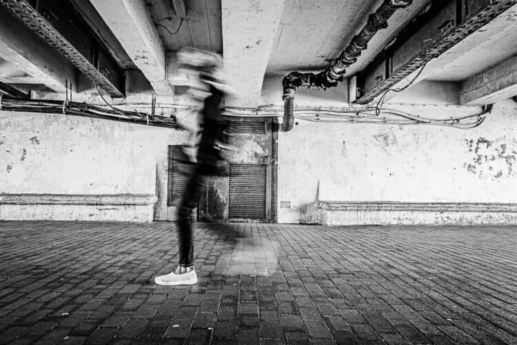Footprint - Long Exposure - Eastbourne Street Photography - August 2020