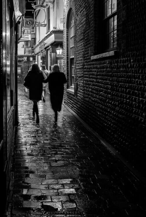 Lanes at Night - Brighton Street Photography - October 2020