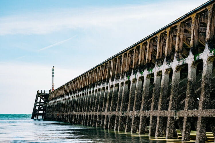Newhaven Harbour East Arm - Brutal Structure