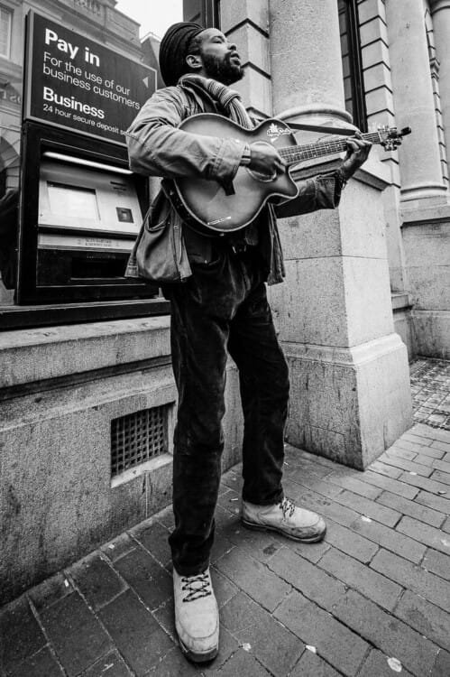 Street Busker - Dynamic Street Photography - Brighton